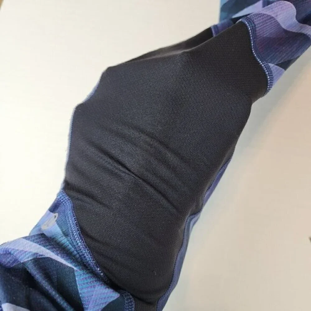 Lululemon Speed Crop Leggings size 4 Blue Black activewear 22